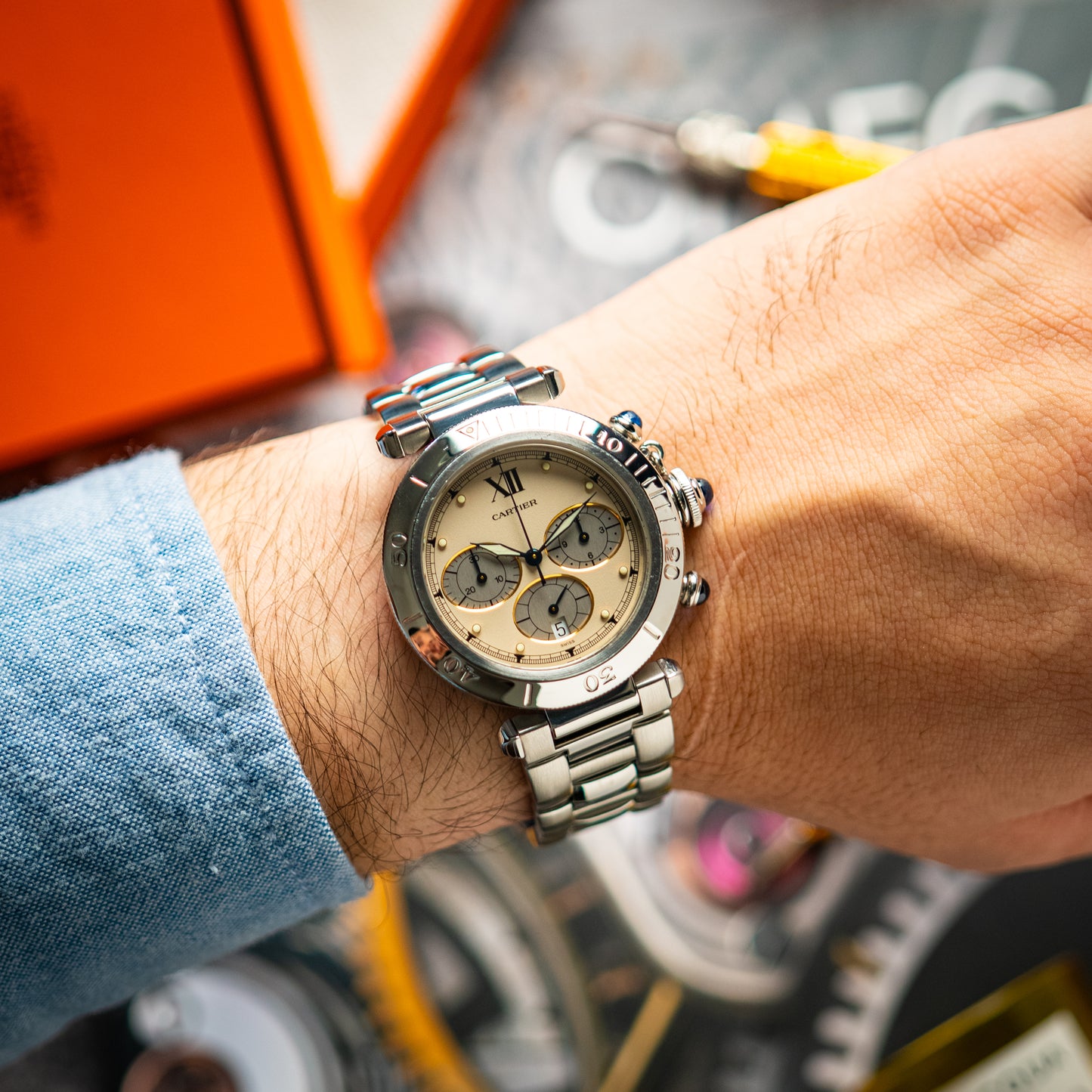 Cartier Pasha Chronograph Mecha-Quartz Date 38mm