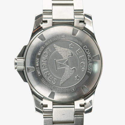 Longines Conquest Quartz Date Silver Dial 41mm