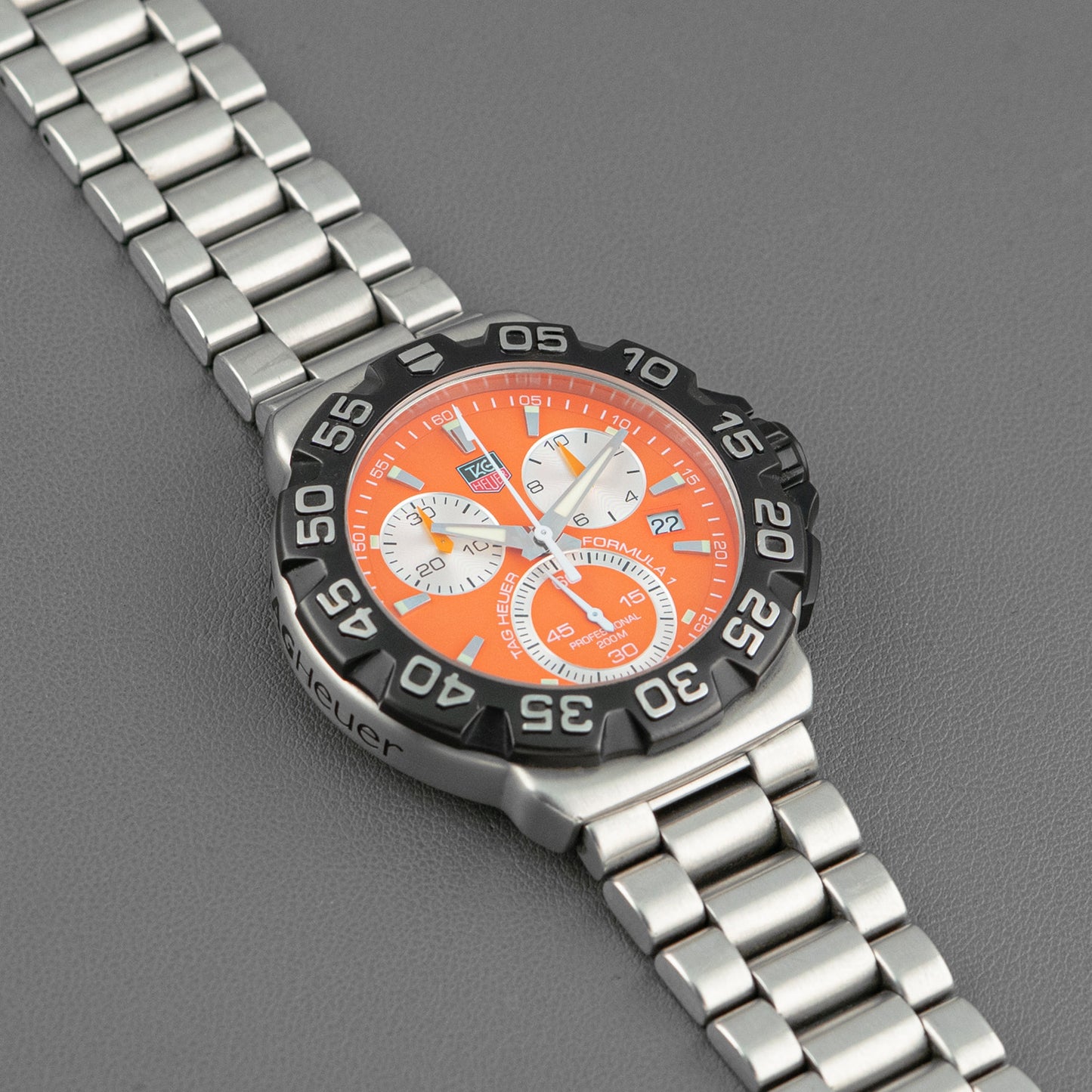 TAG Heuer Formula 1 Quartz Chronograph Orange Dial 41mm
