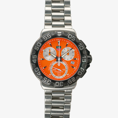TAG Heuer Formula 1 Quartz Chronograph Orange Dial 41mm