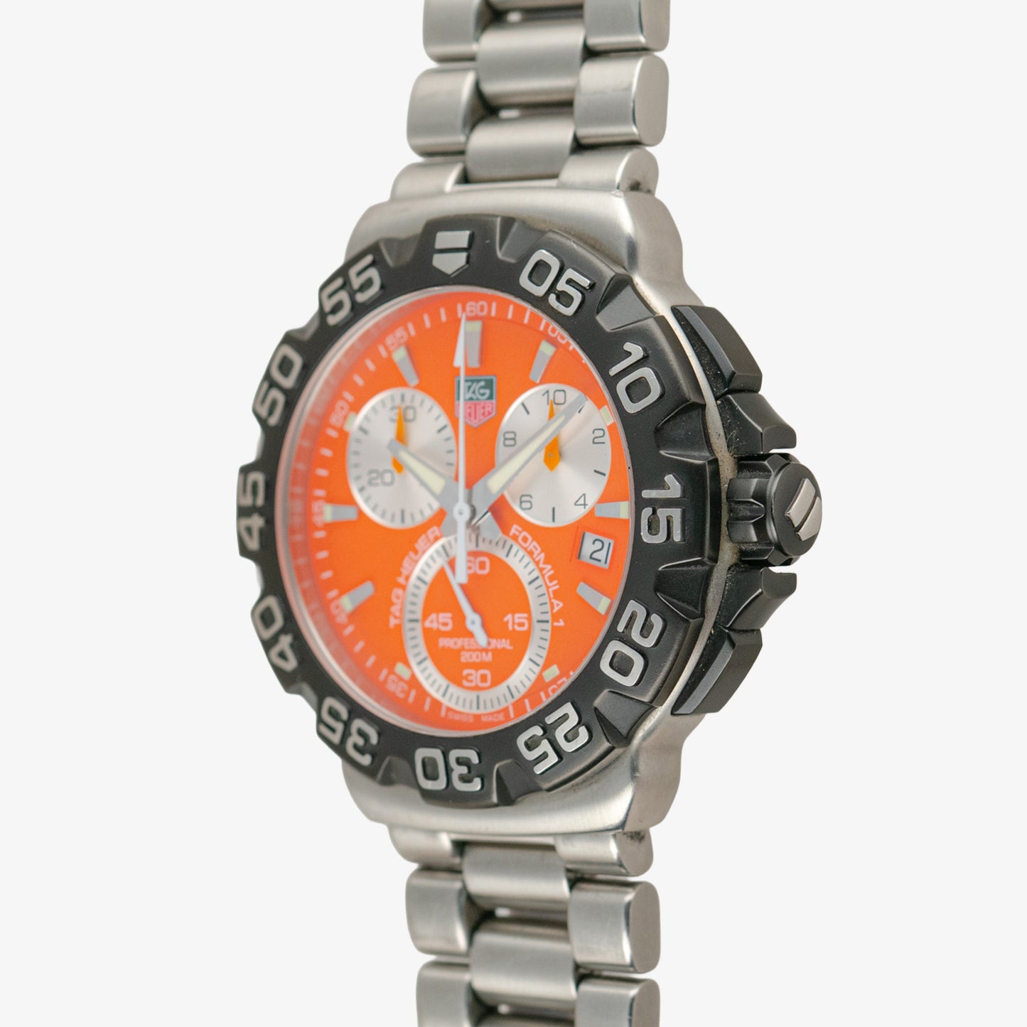 TAG Heuer Formula 1 Quartz Chronograph Orange Dial 41mm