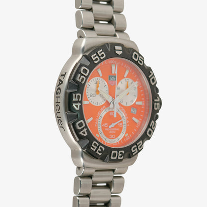 TAG Heuer Formula 1 Quartz Chronograph Orange Dial 41mm