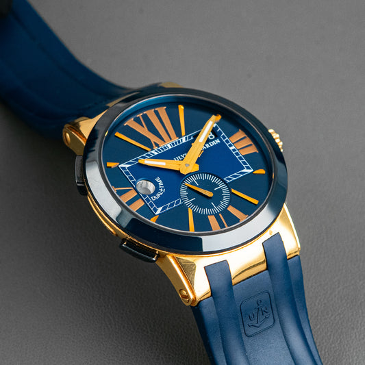 Ulysse Nardin Executive Dual Time Automatic Blue Dial 42mm