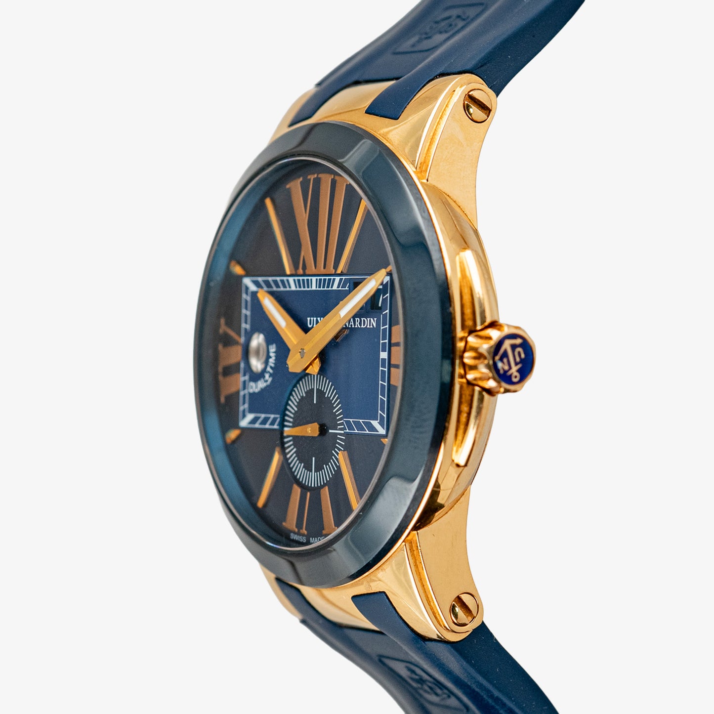 Ulysse Nardin Executive Dual Time Automatic Blue Dial 42mm