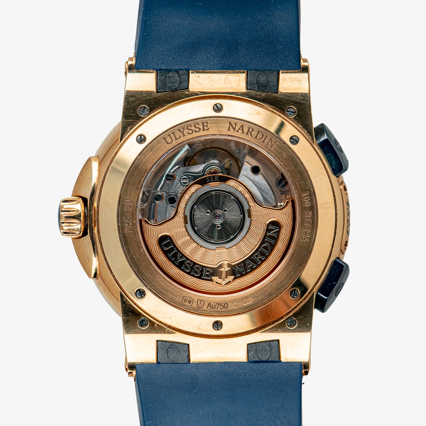 Ulysse Nardin Executive Dual Time Automatic Blue Dial 42mm