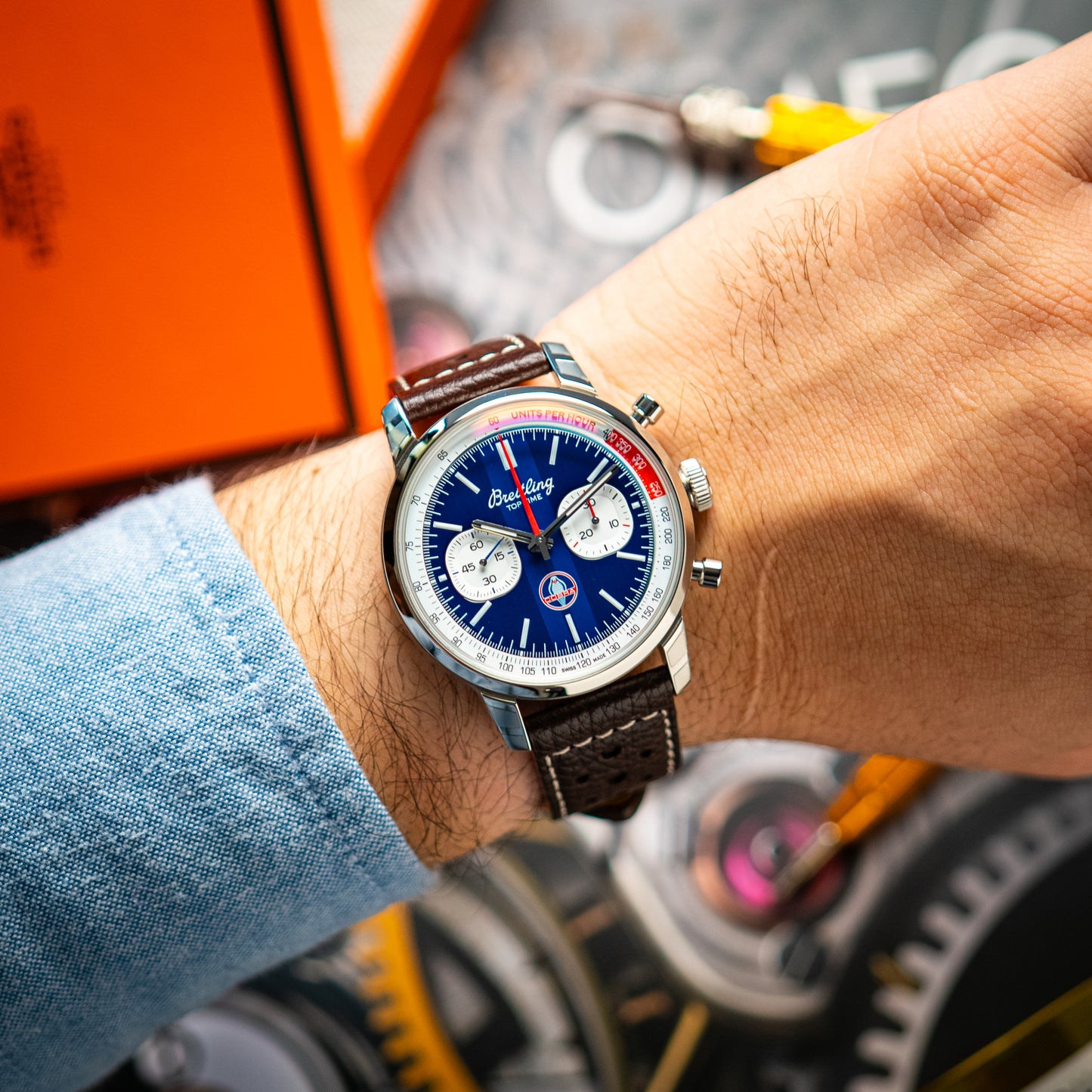 Breitling Top Time B01 Shelby Cobra Chronograph Blue Dial 41mm