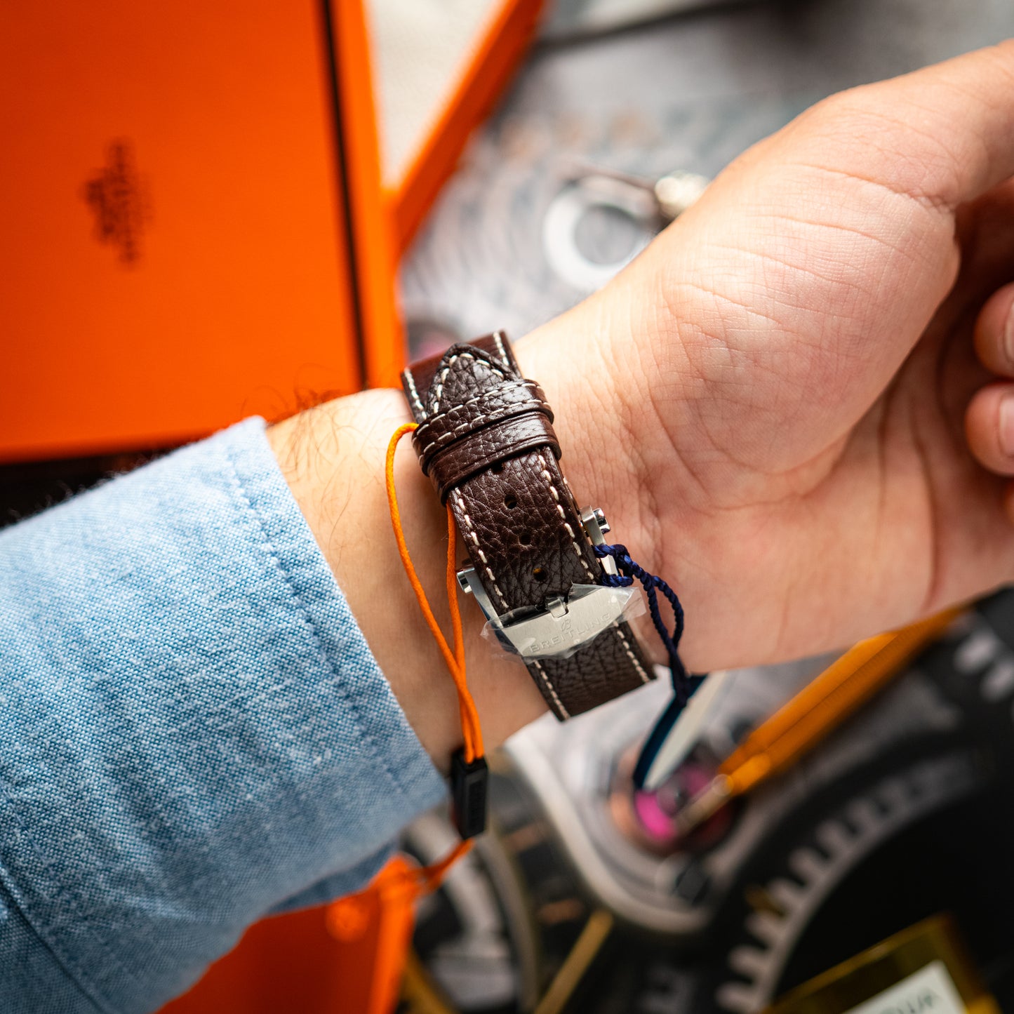 Breitling Top Time B01 Shelby Cobra Chronograph Blue Dial 41mm