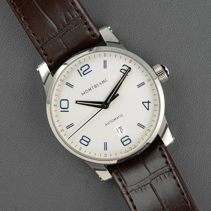Montblanc Timewalker Automatic Silver Dial Date 39mm