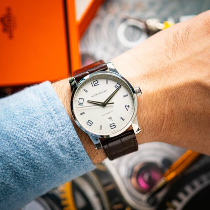 Montblanc Timewalker Automatic Silver Dial Date 39mm