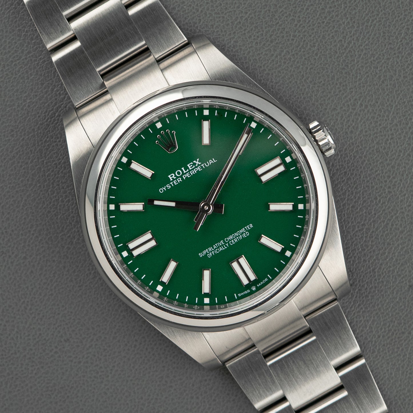 Rolex Oyster Perpetual 124300 Green Dial Automatic 41mm