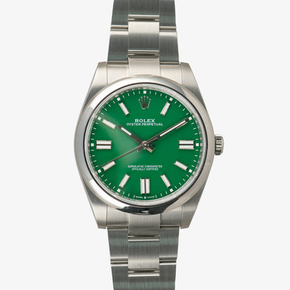 Rolex Oyster Perpetual 124300 Green Dial Automatic 41mm