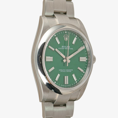 Rolex Oyster Perpetual 124300 Green Dial Automatic 41mm