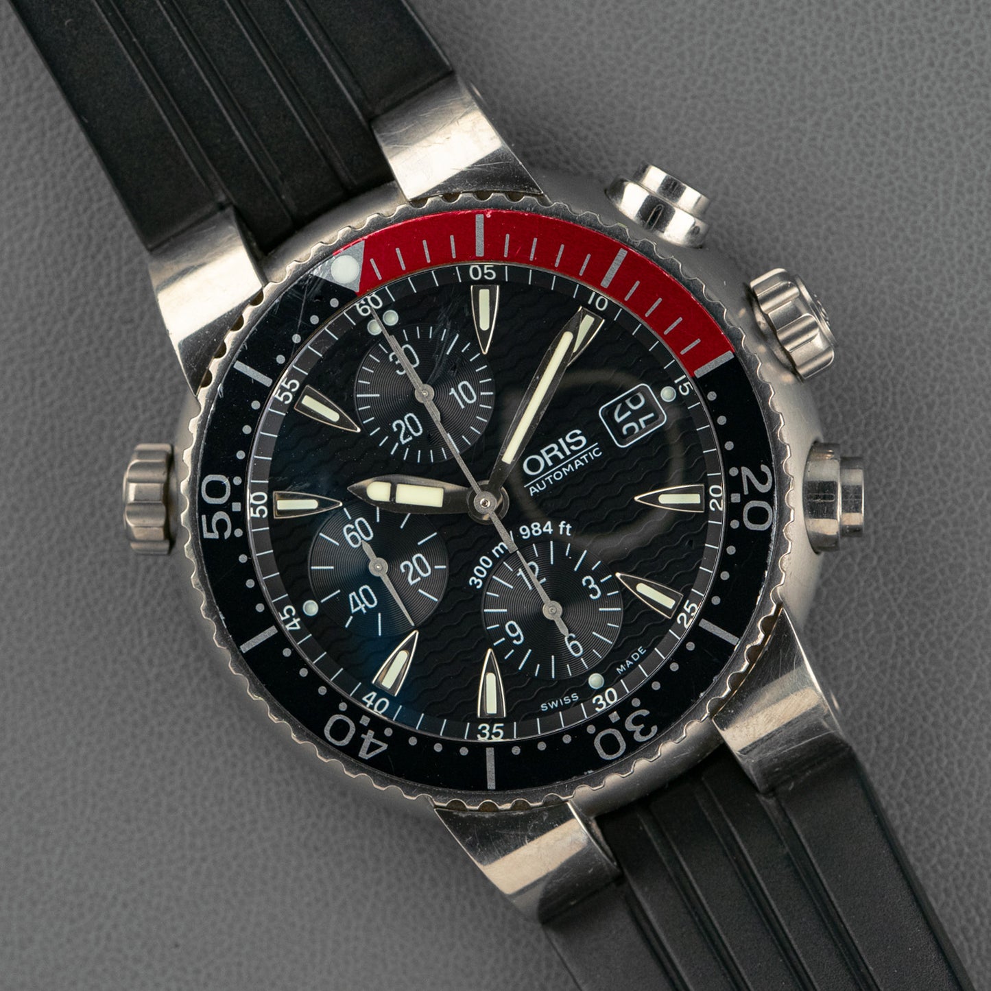 Oris Divers TT1 Titan Diver Chronograph Black Dial 44mm