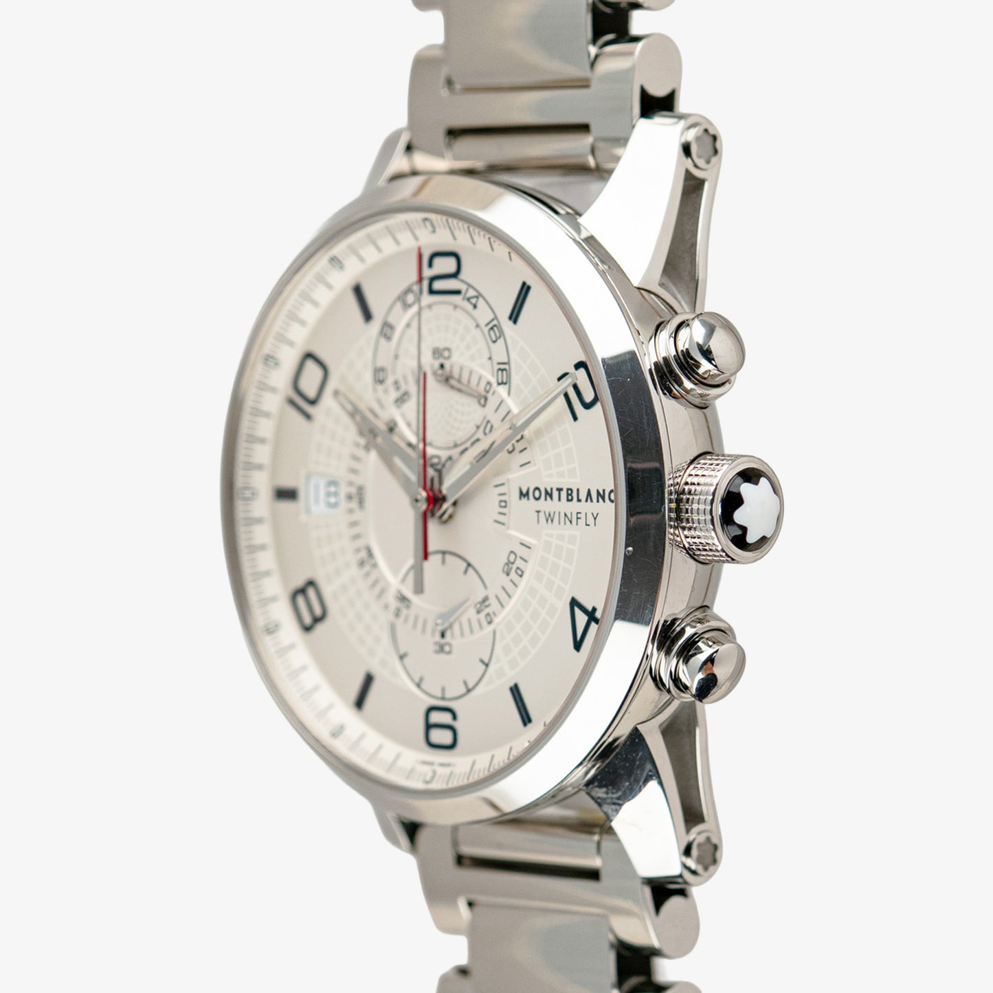 Montblanc TimeWalker Twinfly Chrono Silver Dial 43mm