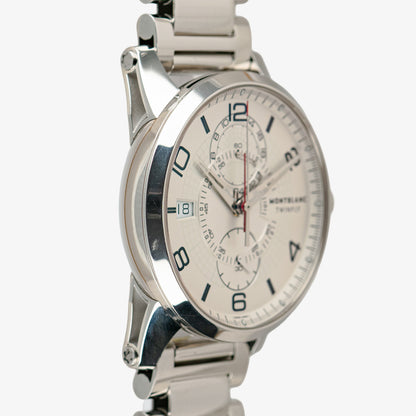 Montblanc TimeWalker Twinfly Chrono Silver Dial 43mm