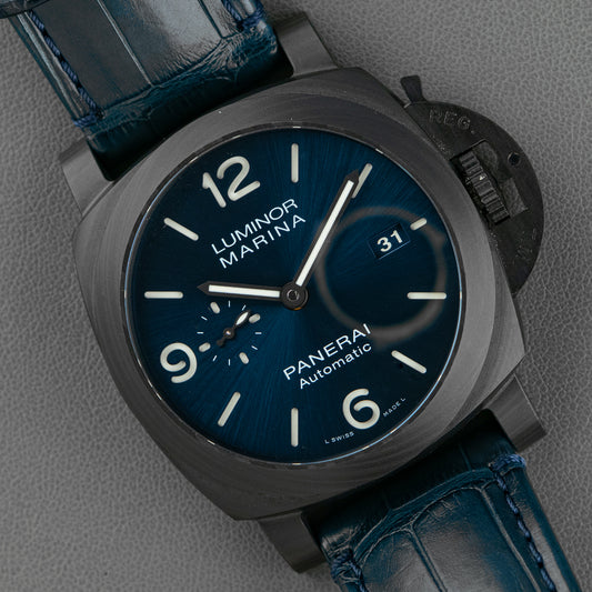 Panerai Luminor Marina Automatic Carbotech Blue Dial 44mm