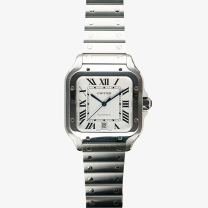 Cartier Santos Large White Dial Automatic 39.8mm