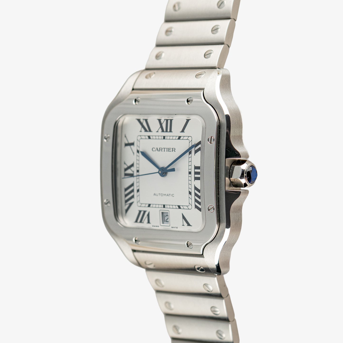 Cartier Santos Large White Dial Automatic 39.8mm