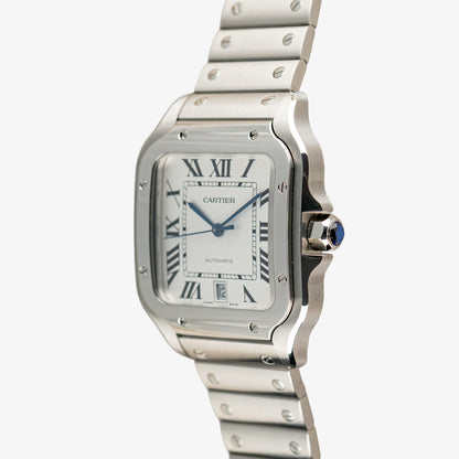 Cartier Santos Large White Dial Automatic 39.8mm