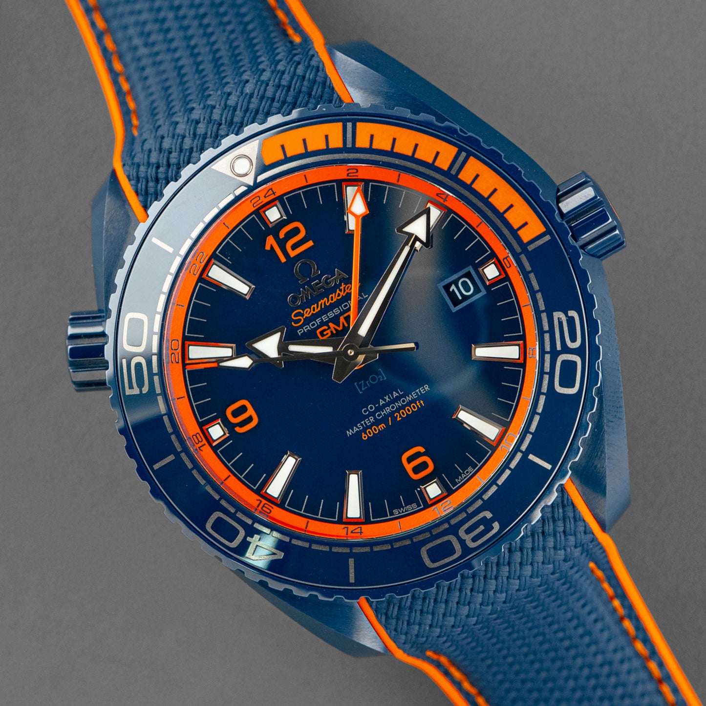 Omega Seamaster Planet Ocean 600M Big Blue GMT Ceramic 45.5mm