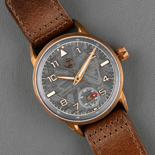 Zelos Skyraider Bronze Meteorite Dial Manual 42mm