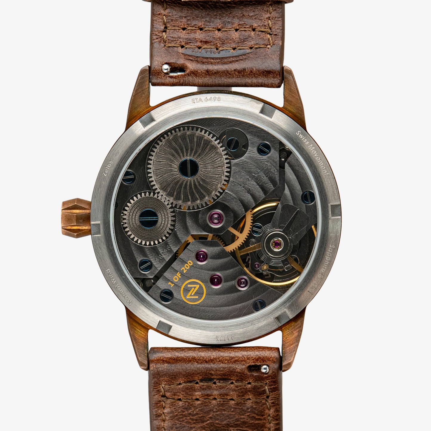 Zelos Skyraider Bronze Meteorite Dial Manual 42mm