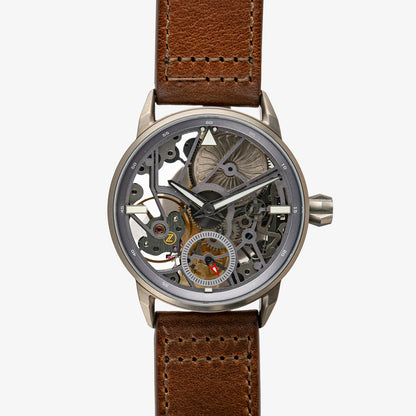 Zelos Skyraider Titanium Skeleton Dial Manual 42mm