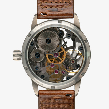 Zelos Skyraider Titanium Skeleton Dial Manual 42mm