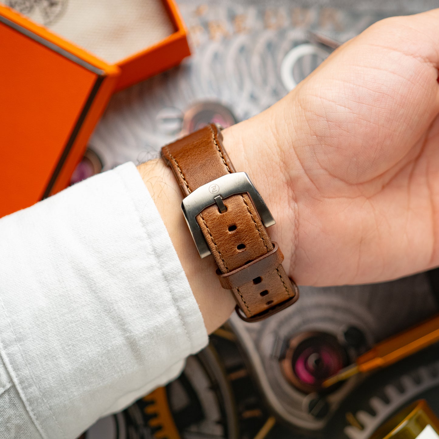 Zelos Skyraider Titanium Skeleton Dial Manual 42mm