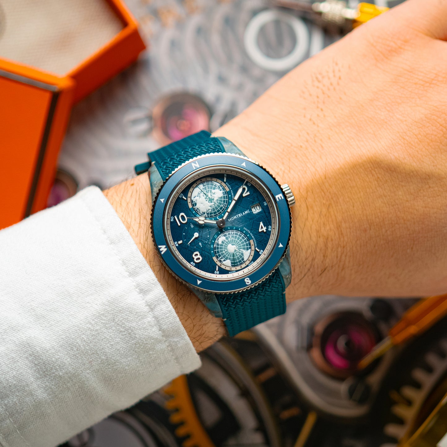 Montblanc 1858 Geosphere 0 Oxygen Mount Vinson LE 43.5mm