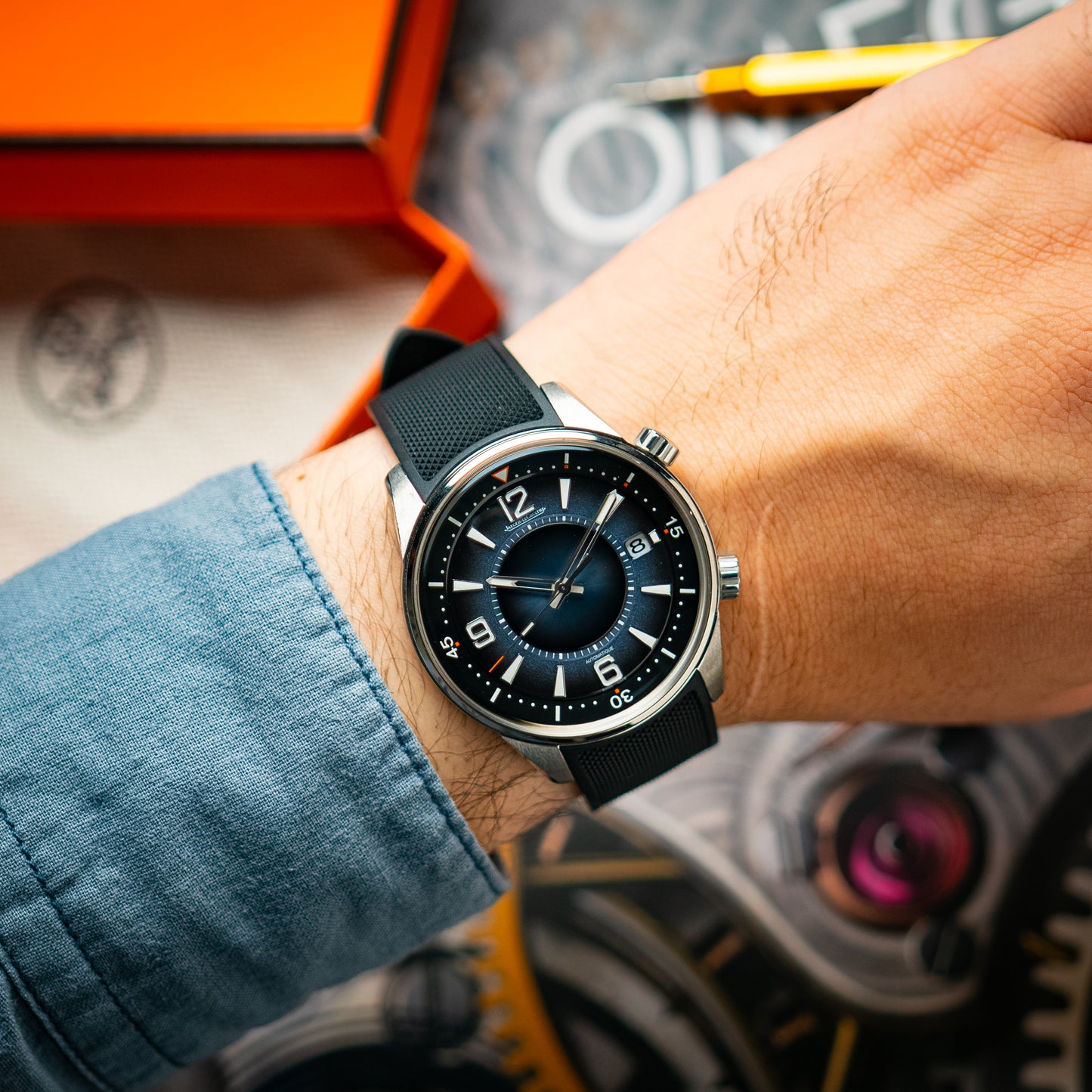 Jaeger-LeCoultre Polaris Date Automatic Grey Blue 42mm