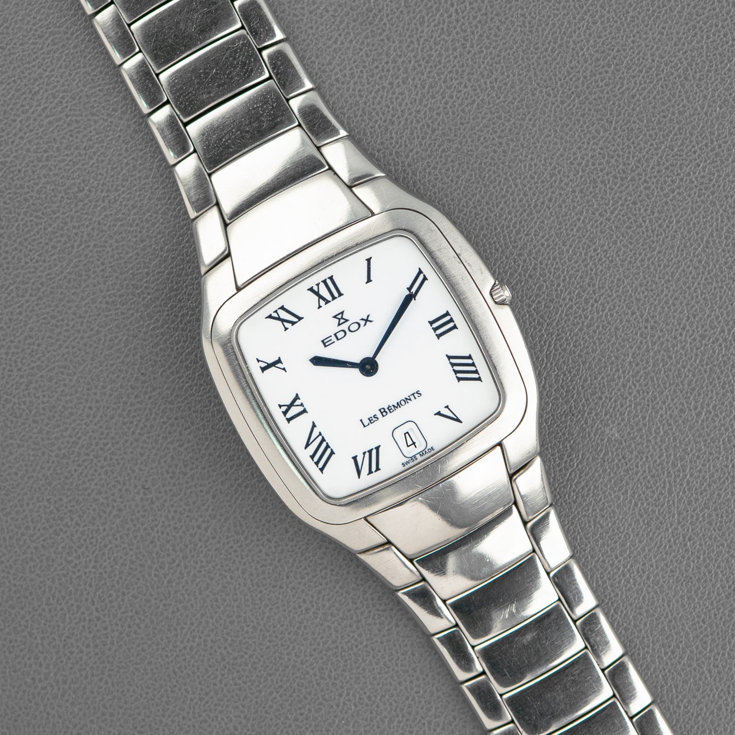 Edox Les Bémonts Quartz Steel White Dial 27mm