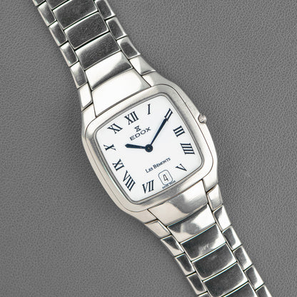 Edox Les Bémonts Quartz Steel White Dial 27mm