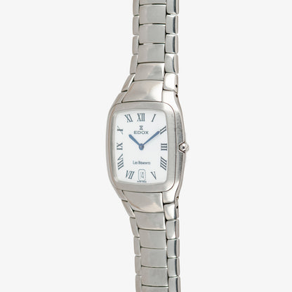 Edox Les Bémonts Quartz Steel White Dial 27mm