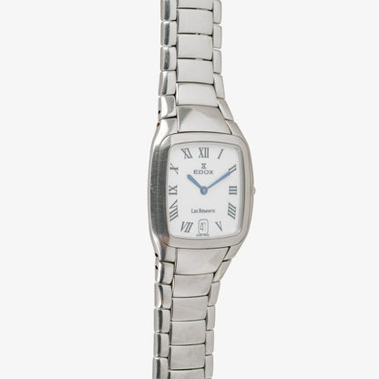 Edox Les Bémonts Quartz Steel White Dial 27mm