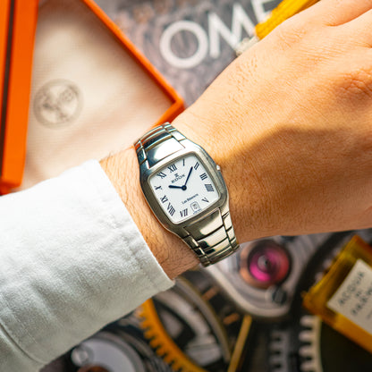 Edox Les Bémonts Quartz Steel White Dial 27mm