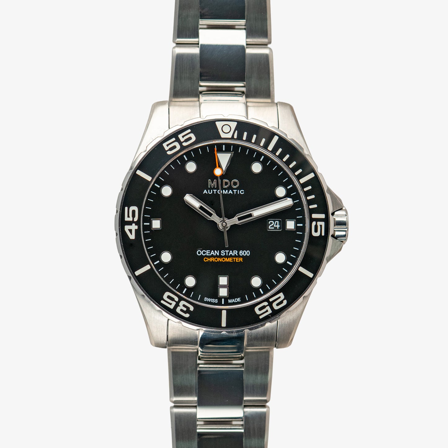 Mido Ocean Star 600 Chronometer Black Dial 43.5mm