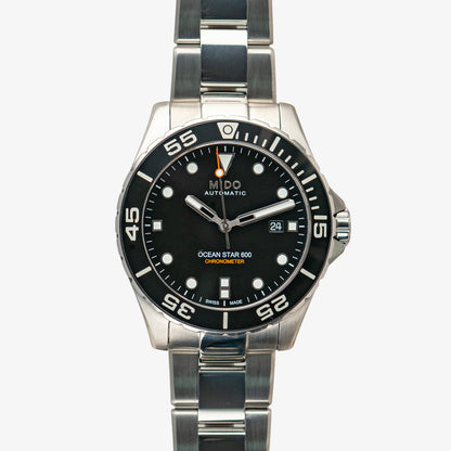 Mido Ocean Star 600 Chronometer Black Dial 43.5mm