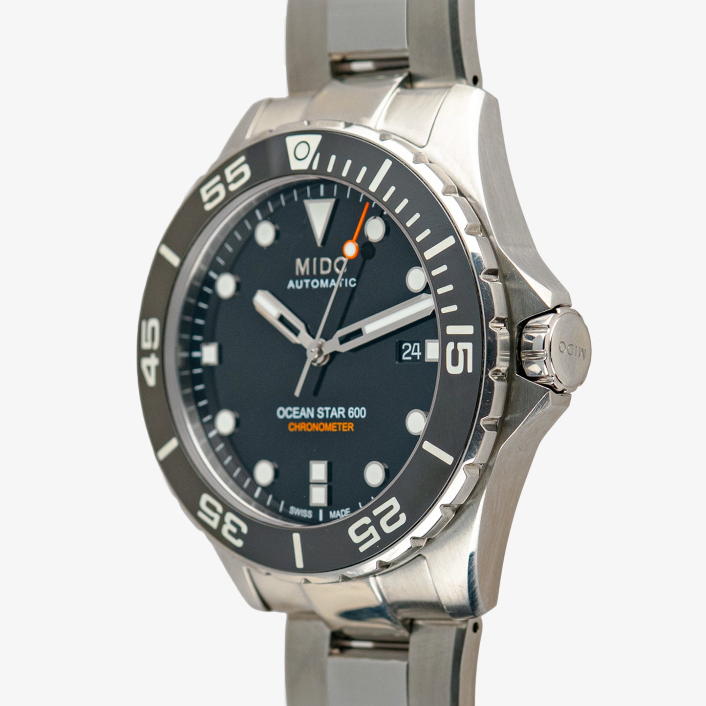 Mido Ocean Star 600 Chronometer Black Dial 43.5mm