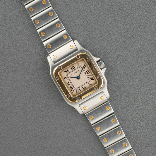 Cartier Santos Mini 1567 Steel & Gold Quartz 24mm