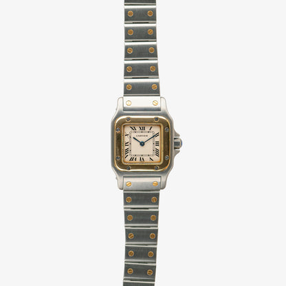 Cartier Santos Mini 1567 Steel & Gold Quartz 24mm