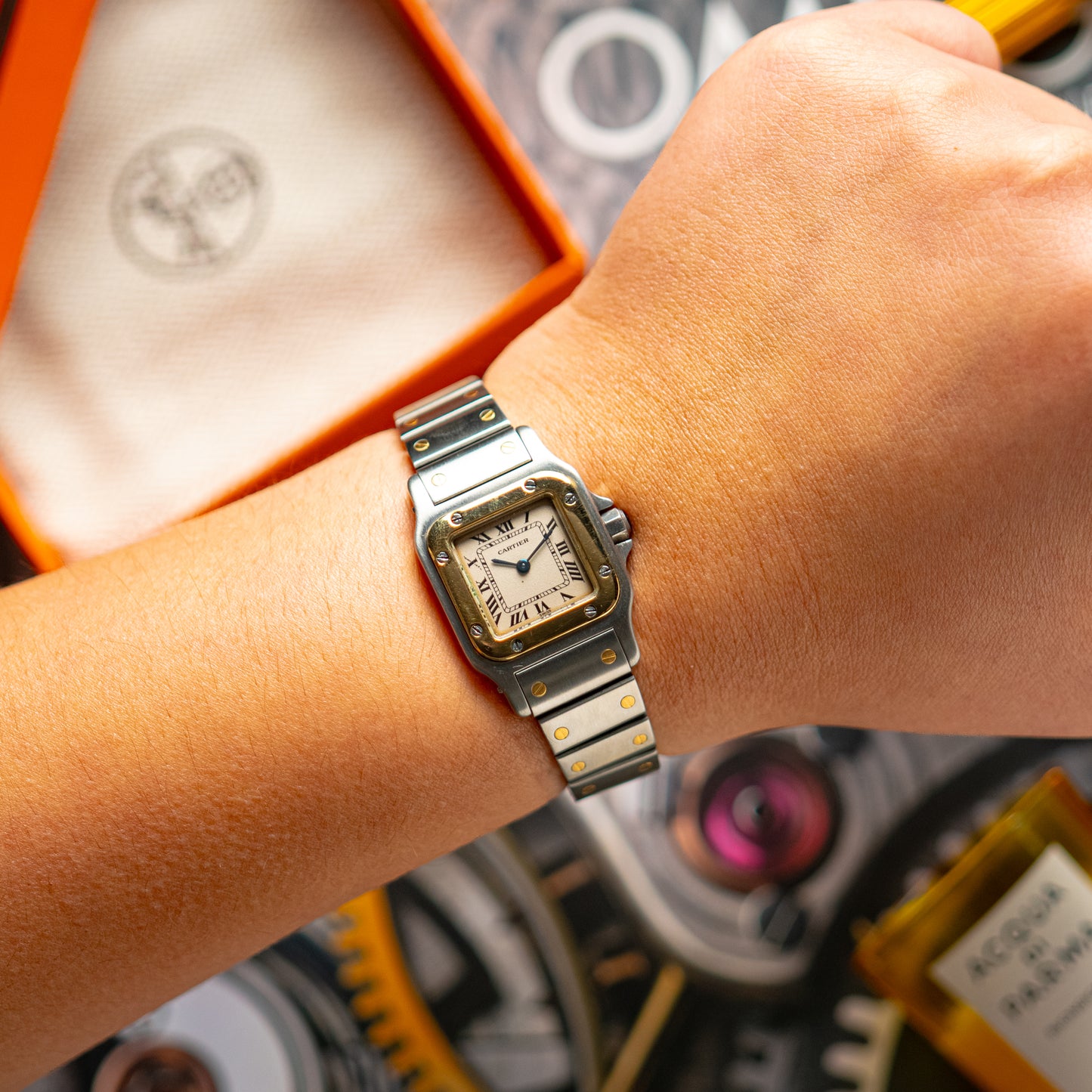 Cartier Santos Mini 1567 Steel & Gold Quartz 24mm