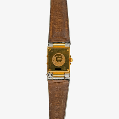 Omega Constellation Quadra Diamonds Yellow Gold Quartz 20mm