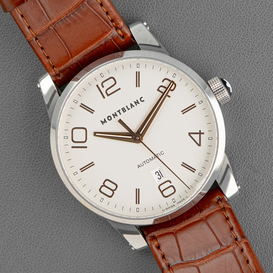 Montblanc TimeWalker Automatic Date Silver Dial 42mm
