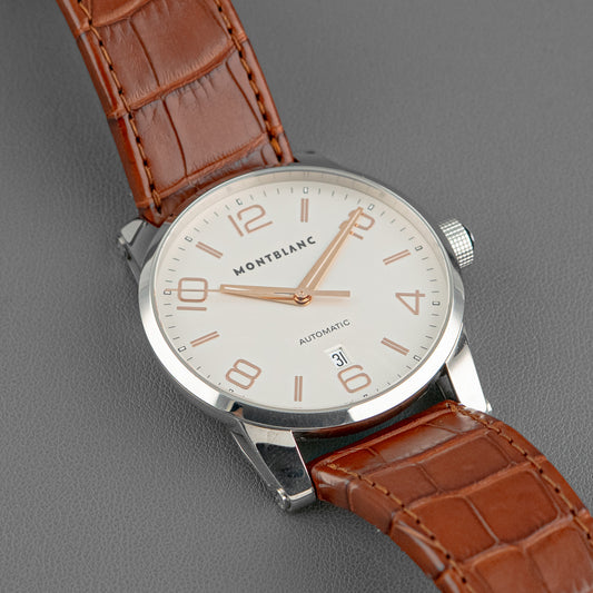 Montblanc TimeWalker Automatic Date Silver Dial 42mm