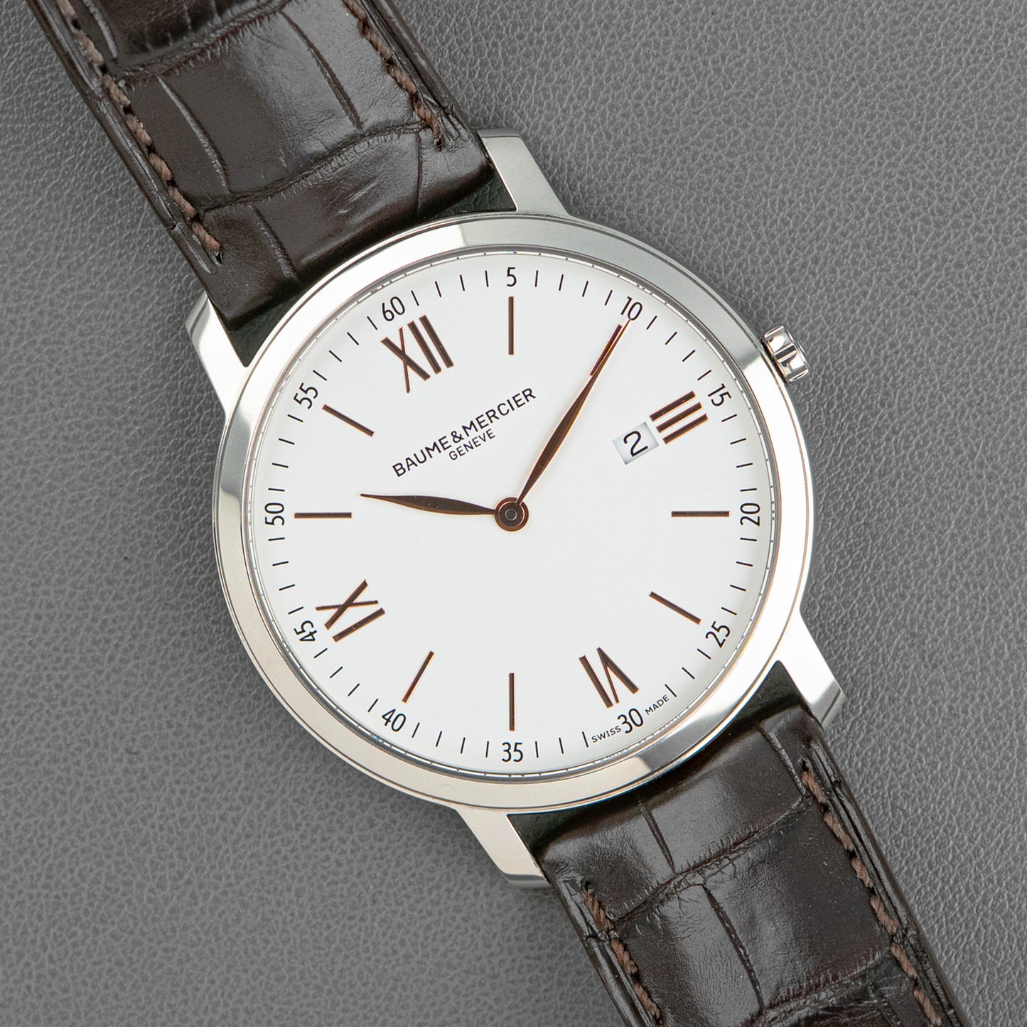 Baume & Mercier Classima Quartz Date White Dial 39mm