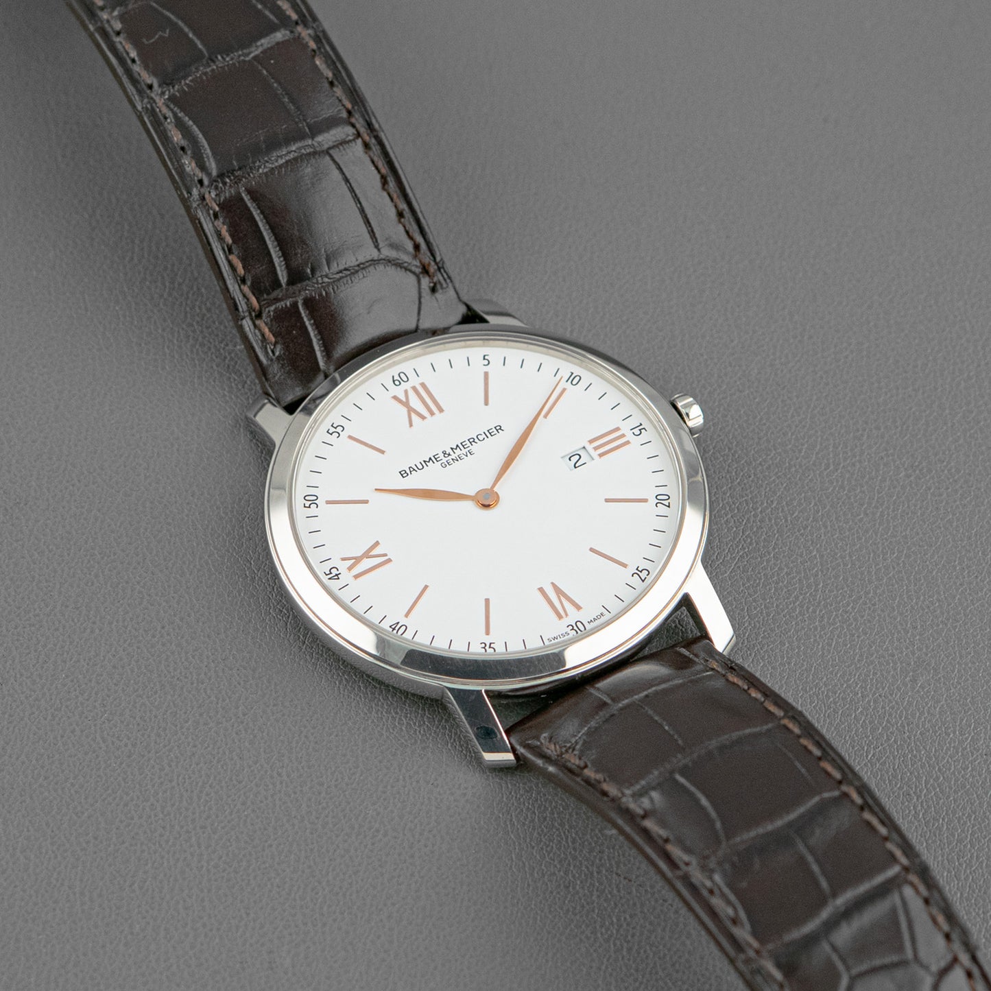 Baume & Mercier Classima Quartz Date White Dial 39mm