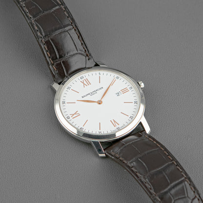 Baume & Mercier Classima Quartz Date White Dial 39mm