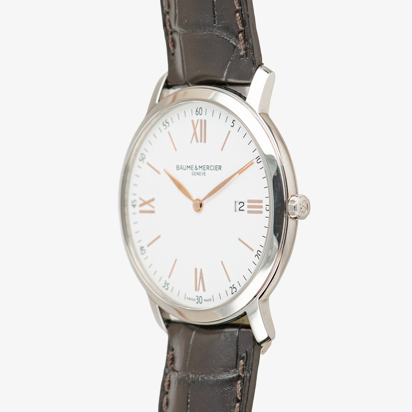 Baume & Mercier Classima Quartz Date White Dial 39mm