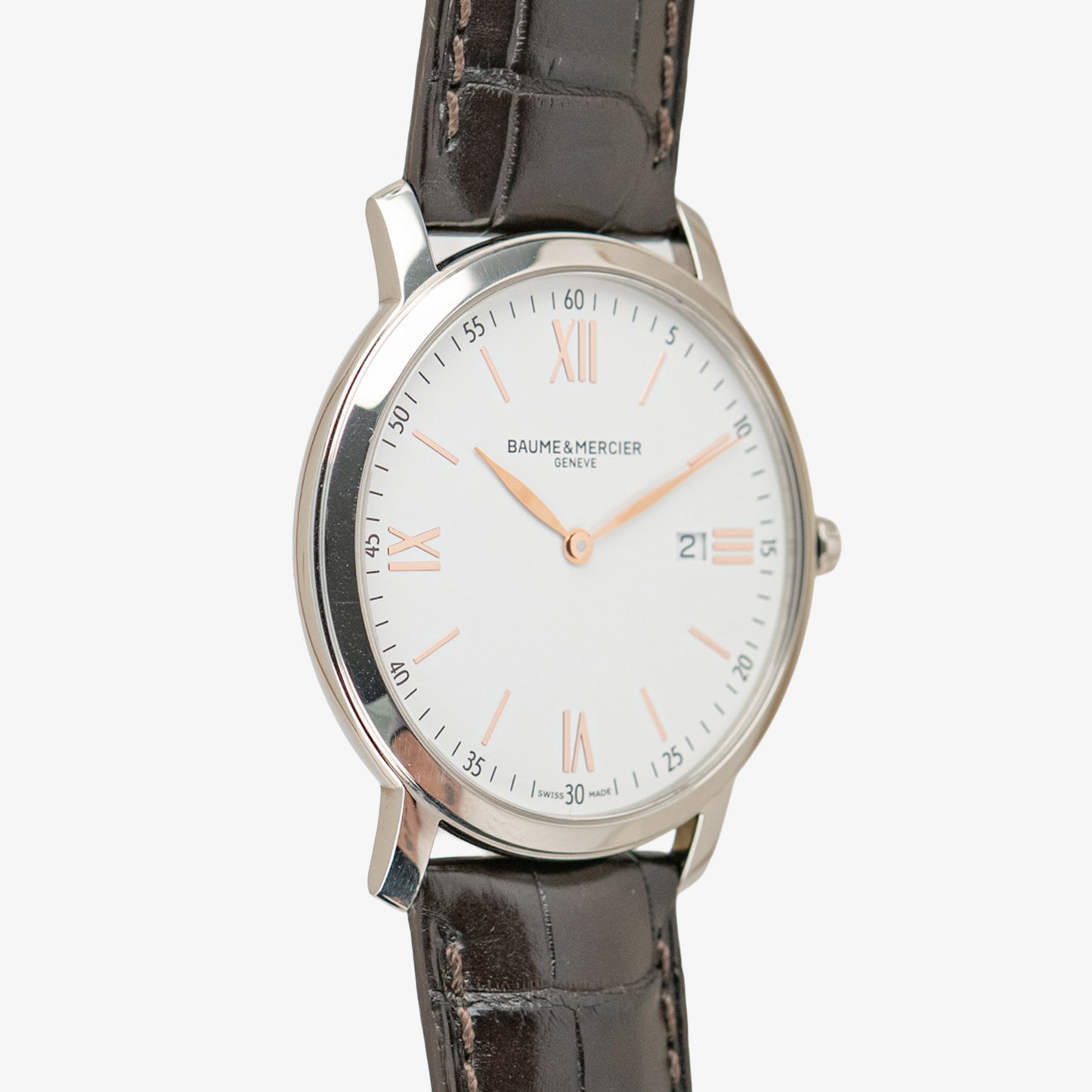 Baume & Mercier Classima Quartz Date White Dial 39mm